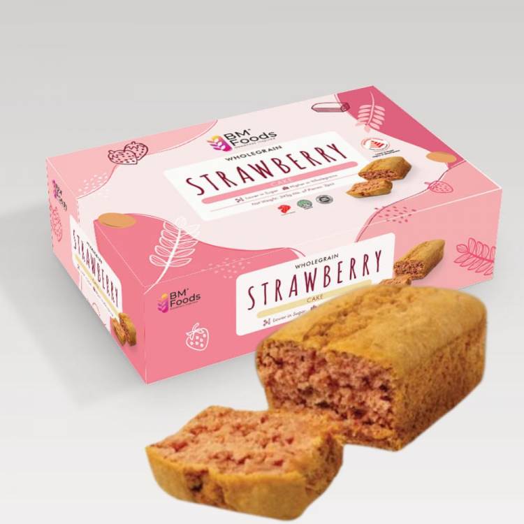 Healthy Choice Wholegrain Strawberry Cake(Frozen) 3pcs/box- MOQ: 3 box ($9.80/box)
