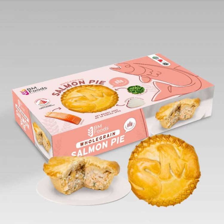 Healthy Choice Wholegrain Salmon Pie （Frozen) 2pcs/box- MOQ: 16 box ($8.10/box)