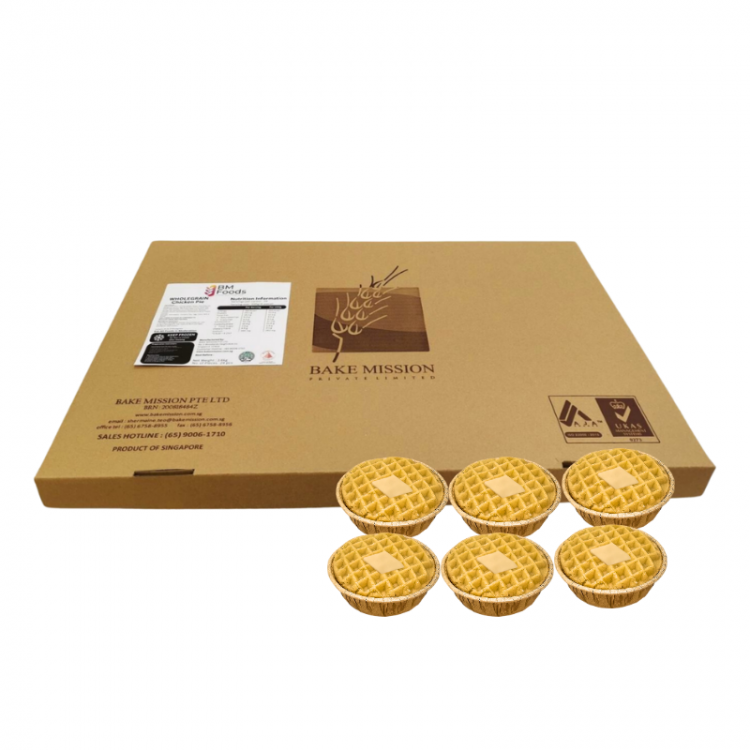 Healthy Choice Wholegrain Chicken Pie  (Frozen）Industrial Packed, (65g x 40pcs mini pies) per carton - MOQ 10 ctn ($74.10/ctn)