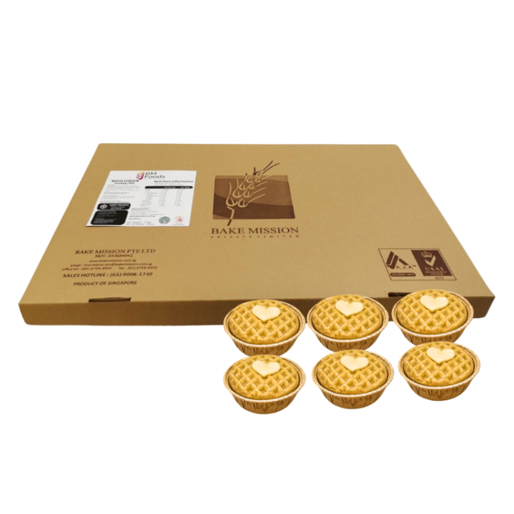 Healthy Choice Wholegrain Salmon Pie (Frozen) Industrial Packed, (65g x 40pcs mini pies) per carton - MOQ 10 ctn ($93.70/ctn)